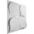 19.625" x 19.625" 3D Wall Panel in White (50-pack)