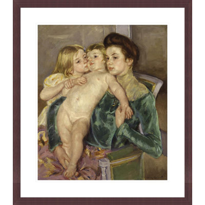« La Caresse » de Mary Cassatt – Reproduction giclée encadrée