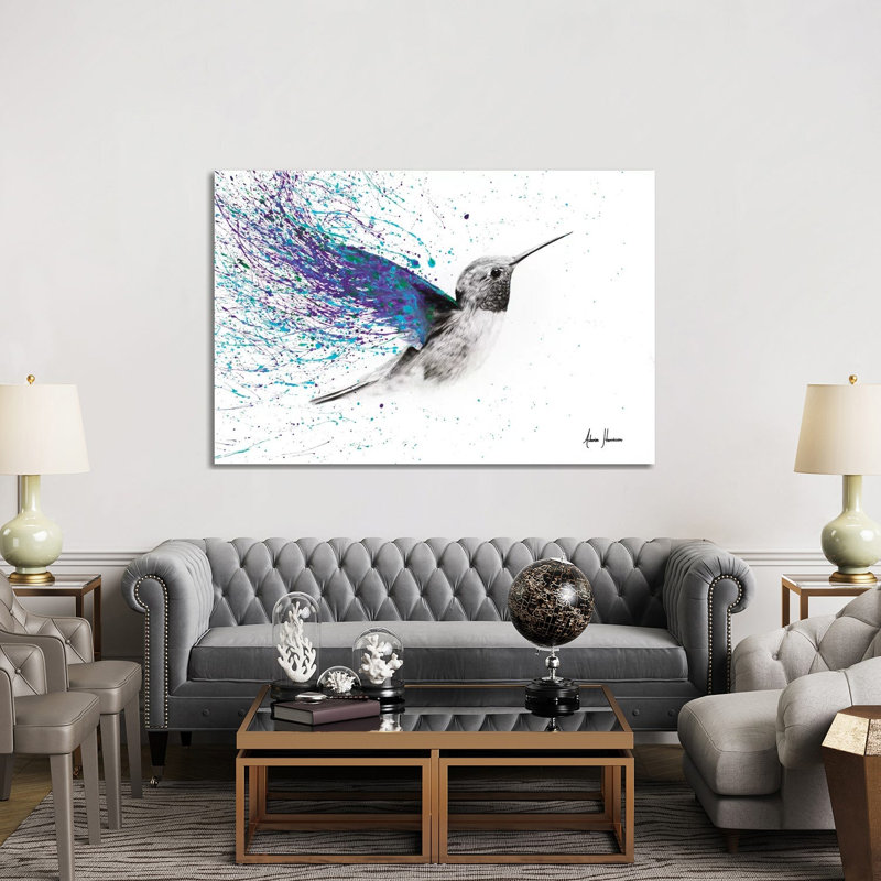 Hummingbird Garden by Ashvin Harrison - Wrapped Canvas Painting, 152.5 cm H x 101.5 cm W