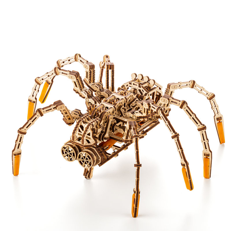 Puzzle en bois 3D-araignée Space