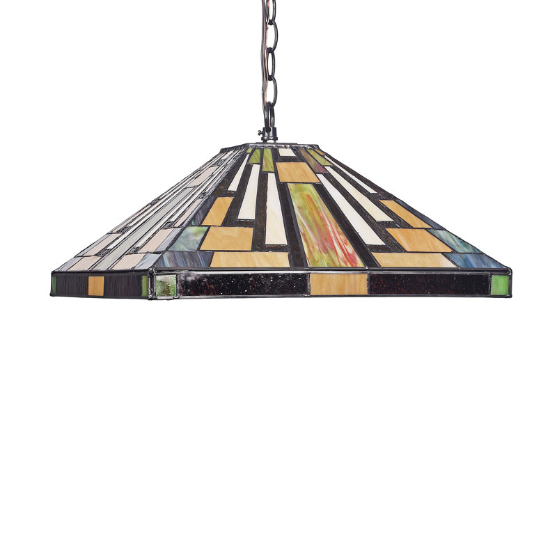 Luminaire suspendu géométrique 2 lumières simple Harney