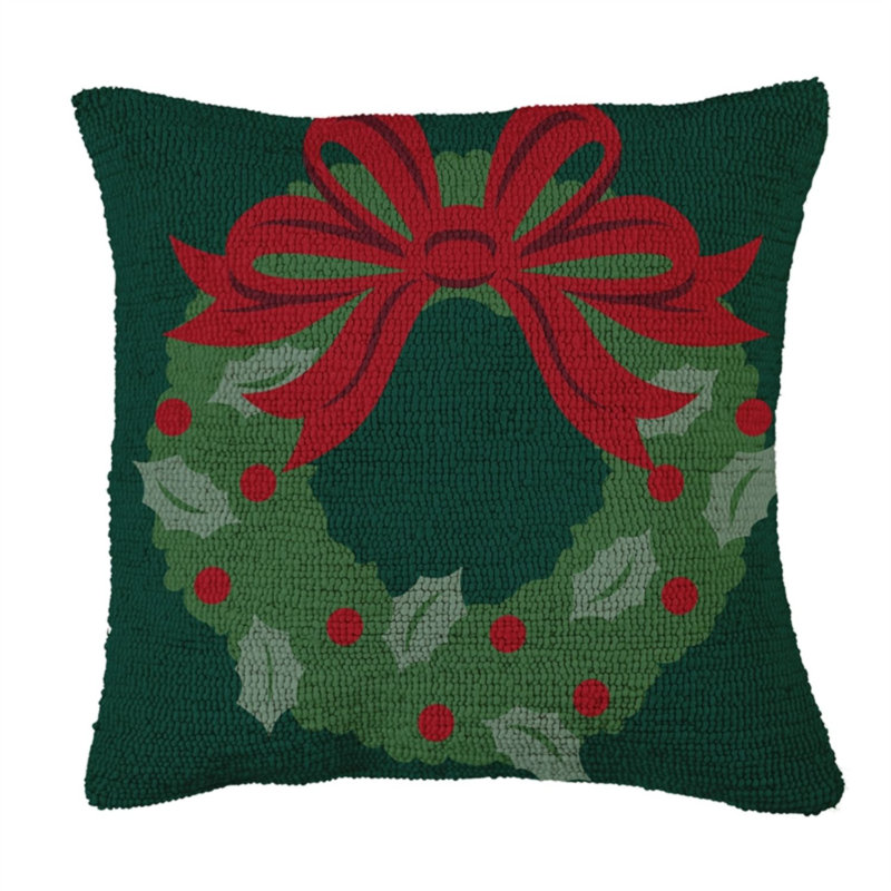 Wreath Square Throw