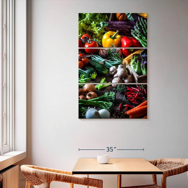 Yarlin Garden Grown Vegetables, 65" H x 42" W