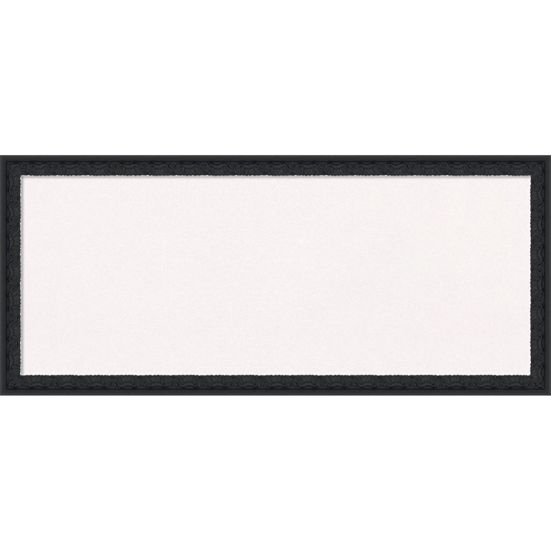 Panneau de liège en bois noir Bethany, tableau d'affichage en liège blanc, tableau d'organisation, tableau d'affichage, Blanc