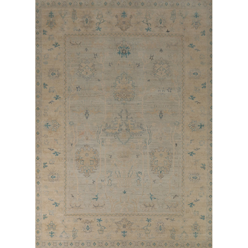 Vegetable Dye Oushak Turkish Area Rug 8x11