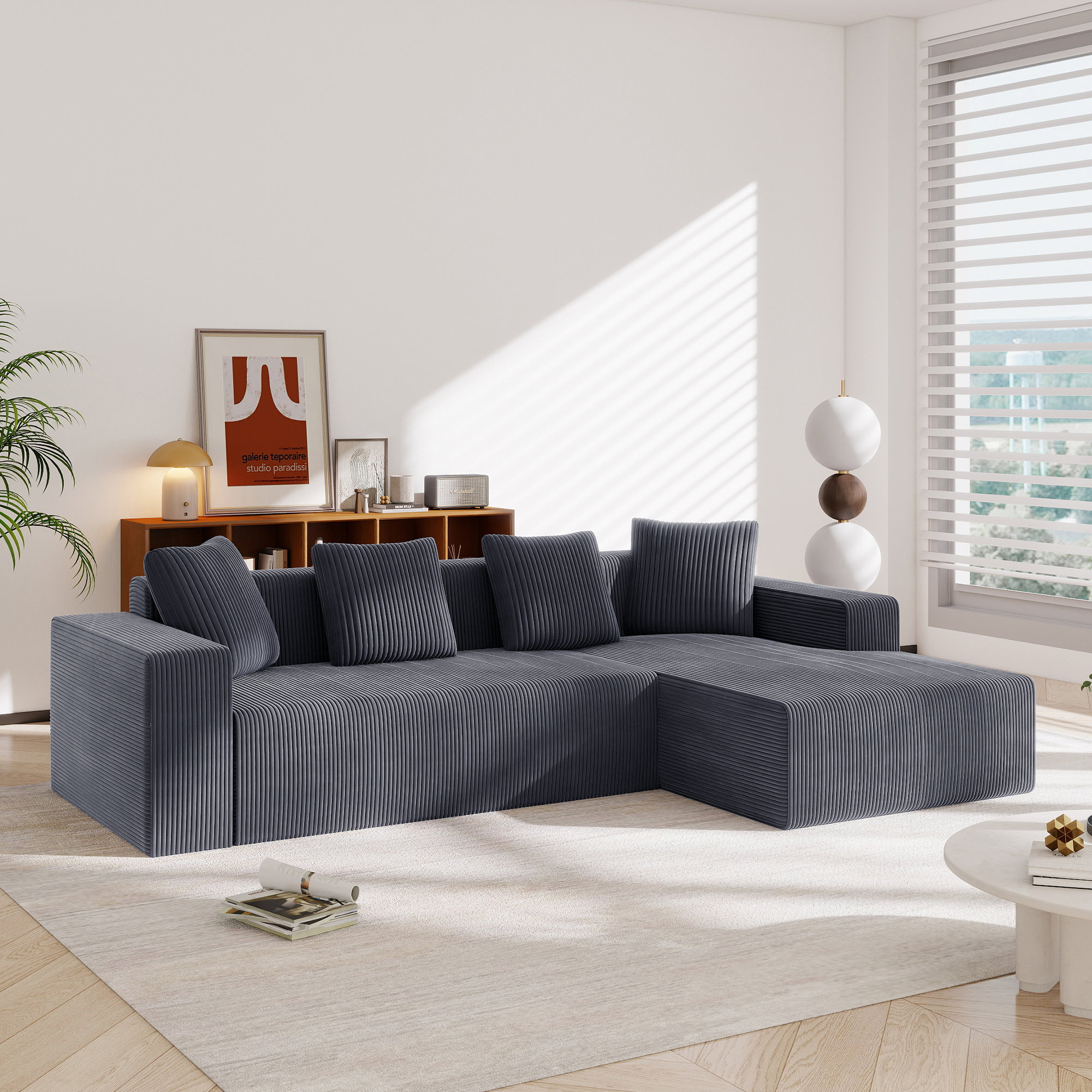 Latitude Run® Orin Modular Sectional Sofa With High-Elastic Memory Foam ...
