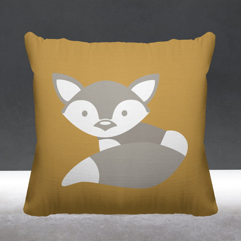 Coussin , Ocre, H 19 po x l 19 po, Carré