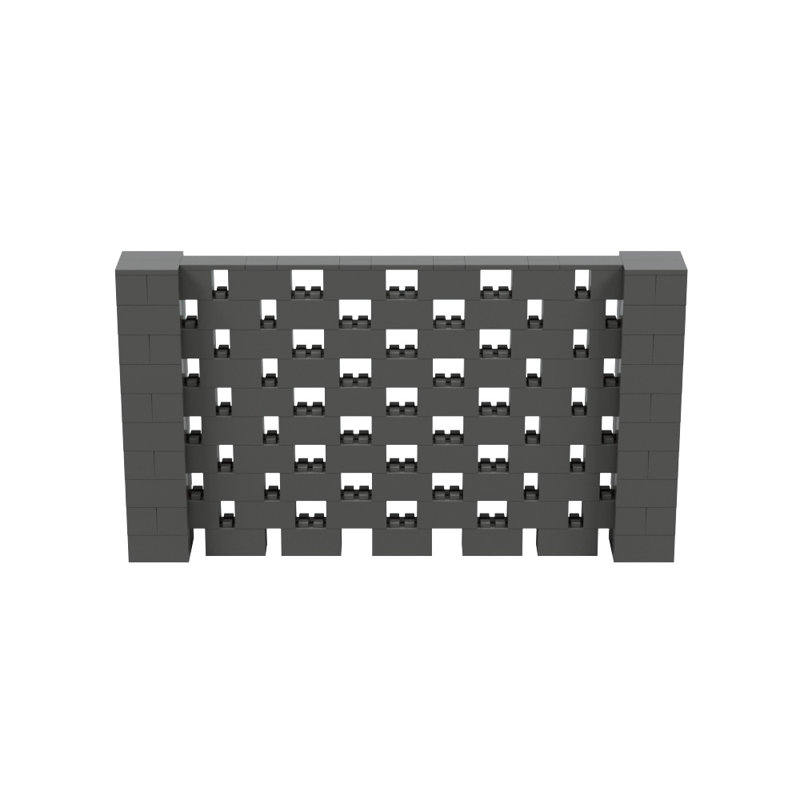 Ensemble mural Everblock, Gris foncé, H 60 po x l 108 po x P 12 po