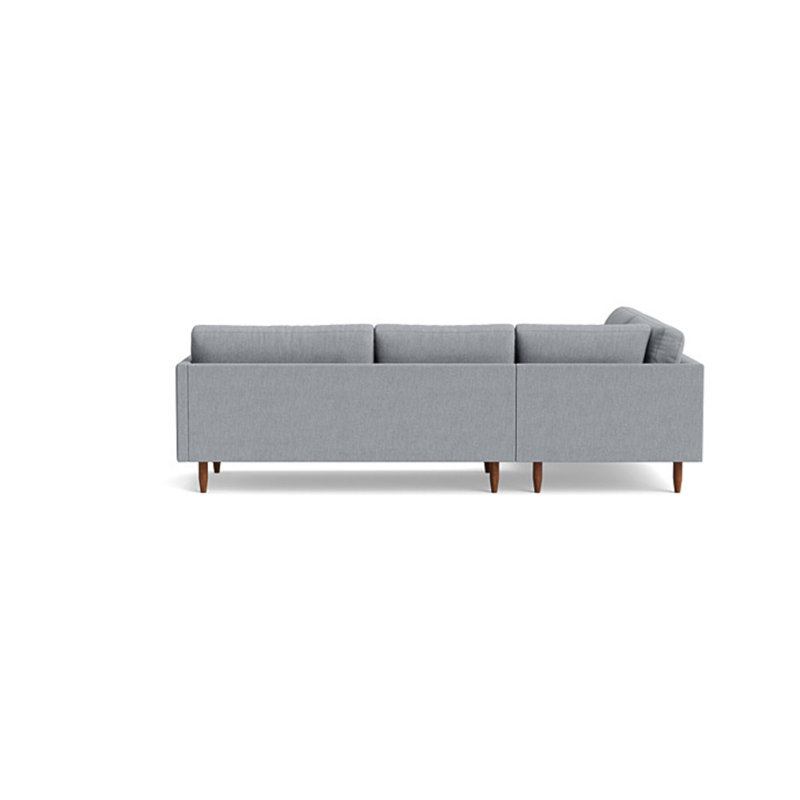 Skinny Fat Sectional, Performance Weave - Zinc, Left Hand Facing