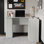 Bureau d'écriture en L Linden Classic - gris clair