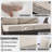 6-Piece Outdoor Patio PE Wicker Set With Sofas, 2 Swivel Chairs, 2 Ottomans & Beige Cushion-452430089-452430090