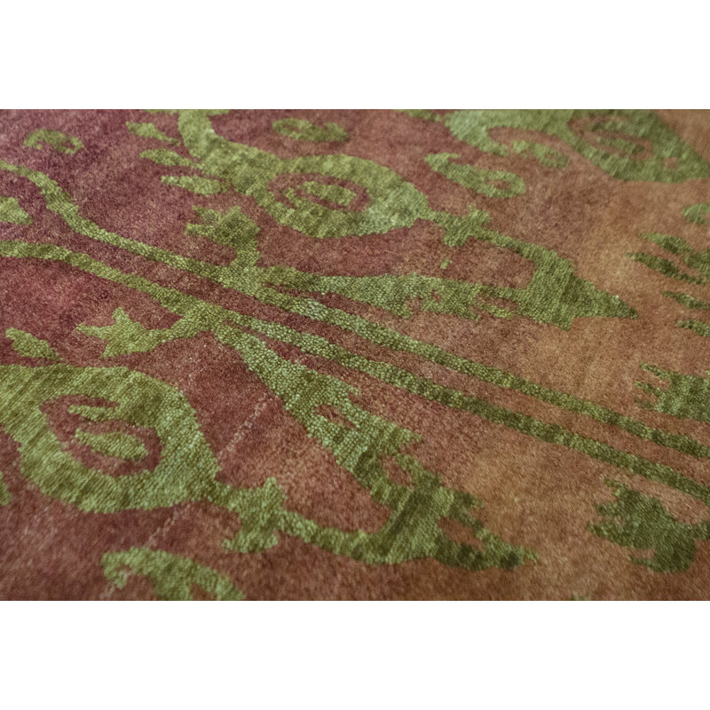 Hand-Knotted High-Quality Red Area Rug