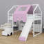 Structure de lit en mezzanine avec tente-930137514-930137513