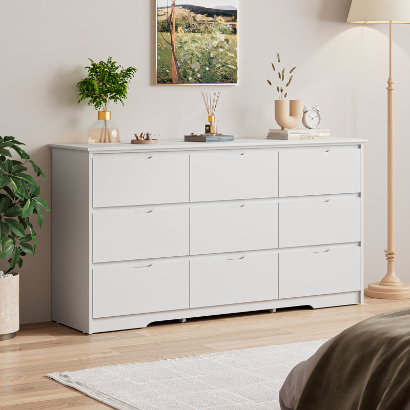 Lianna 59.25'' W 9 - Drawer Dresser, White
