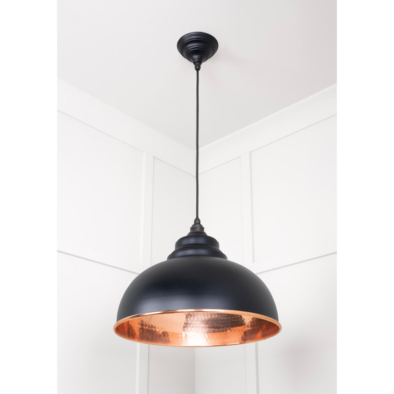 Harborne 1 - Light Dome Pendant, Black, 27" H x 26" W x 26" D