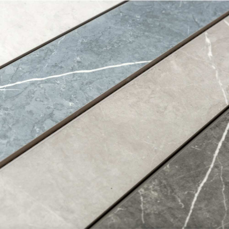 Blue Matte Porcelain Bullnose Wall Tile Trim, 24'' x 3''