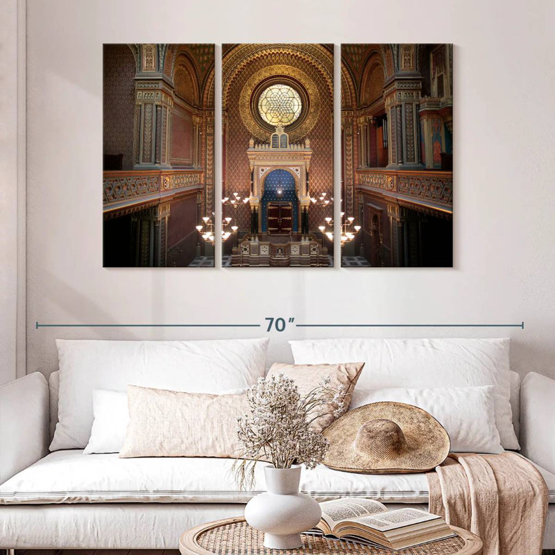Synagogue espagnole, H 32 po x l 50 po