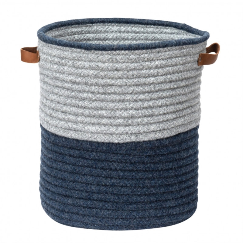 Panier en laine mélangée Casa Mesa, H 20 po x l 16 po x P 16 po, Gris