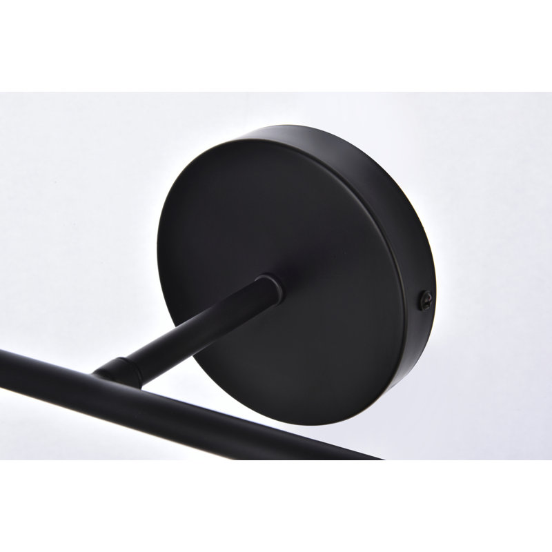 Éclairage de salle de bain à intensité variable 3 lumières Ackerson, Blanc givré, Noir, noir, noir, noir, Quatre lumières