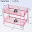 Lit superposé avec échelle et garde-corps haut, capable de se diviser, lit superposé en métal, espace de rangement, silencieux, lit simple au-dessus d'un lit simple, rose-582930179
