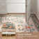  Vintage Bird Washable Area Rugs for Living Room Floral Soft Rug Low Pile Print Carpet