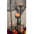 3 Pcs Adjustable Black Tall Metal Candle Holders for Home Floor, Fireplace Mantel Decor