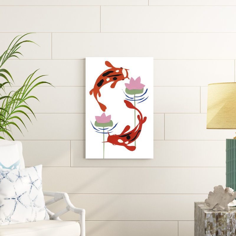 Koi Fantasy II, H 30 po x l 20 po x P 1,25 po