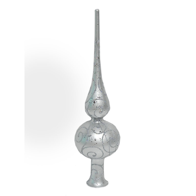 Décoration pour sommet de sapin Finial, Argent argent