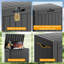 Boîte de rangement 31 gallons imperméable, durable et verrouillable avec siège-112273769