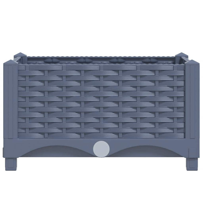 Roodhouse Raised Garden Bed, Blue Grey, 23cm H x 40cm W x 40cm D