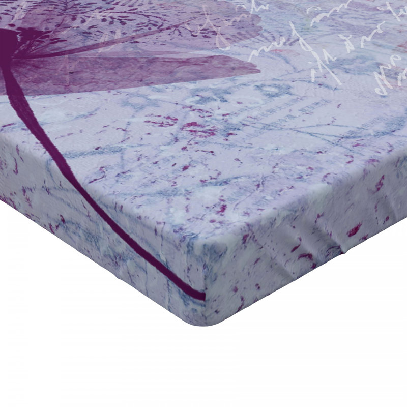 Microfiber Floral Fitted Sheet, Queen Fitted Sheet