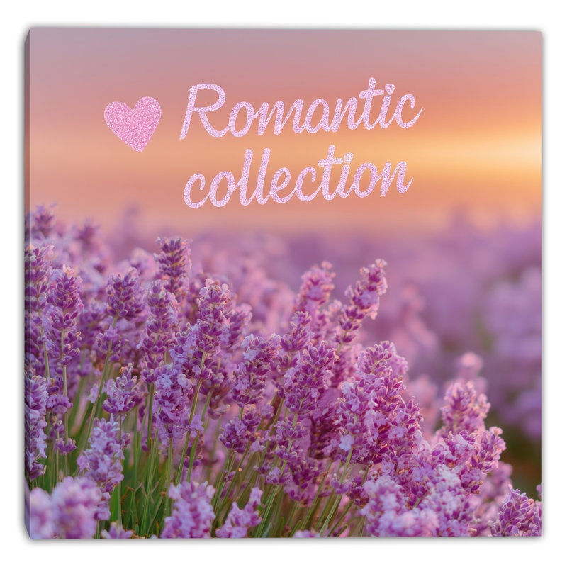 Toile tendue, collection romantique III, H 40 po x l 40 po
