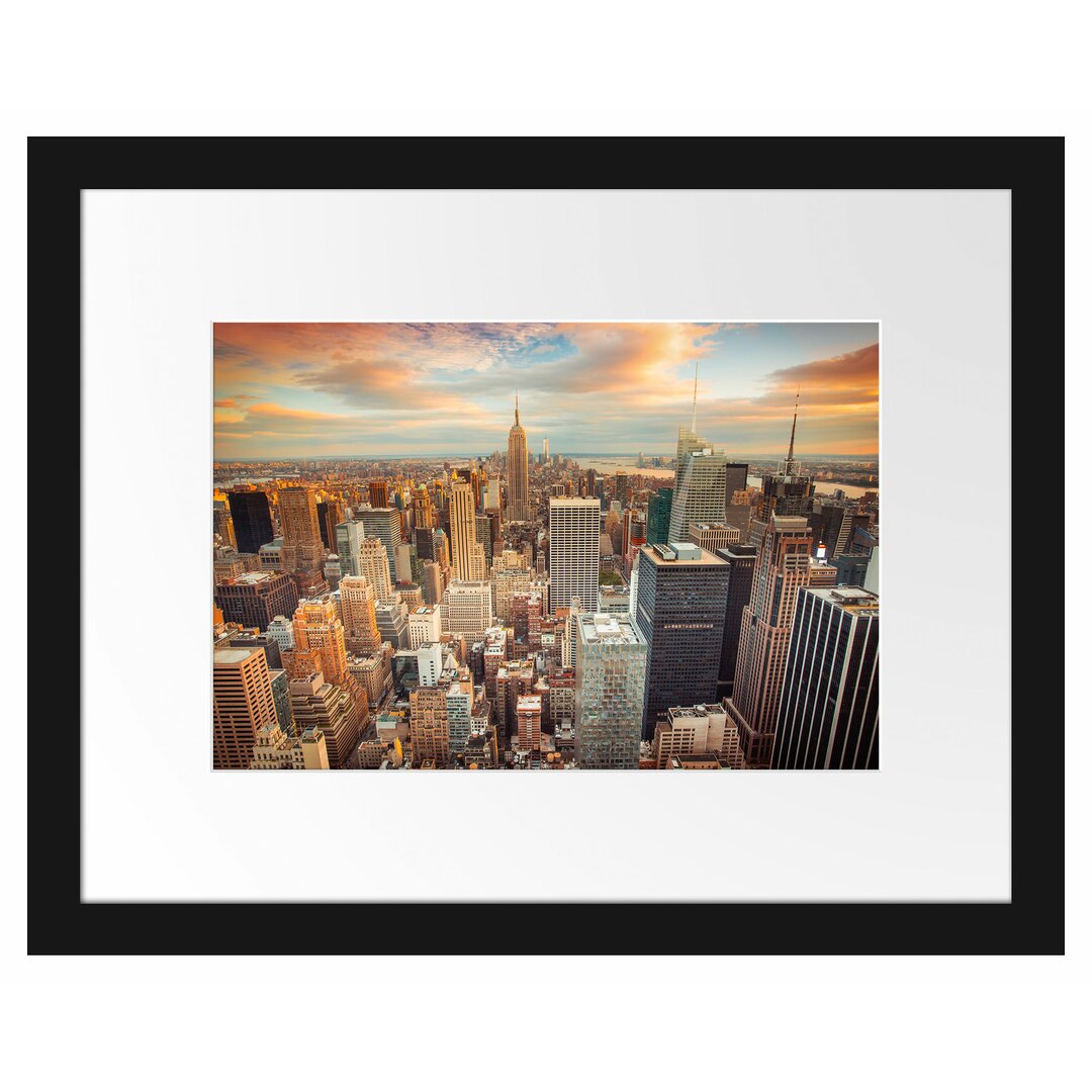 Gerahmtes Poster Skyline von New York