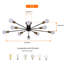 Lustre sphérique spoutnik 10 lumières Lorise-527839415