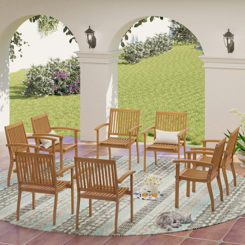 Chaise de salle à manger d'extérieur Eldona