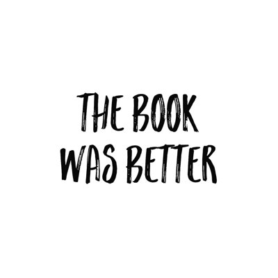 «Book Better», art textuel sur toile tendue