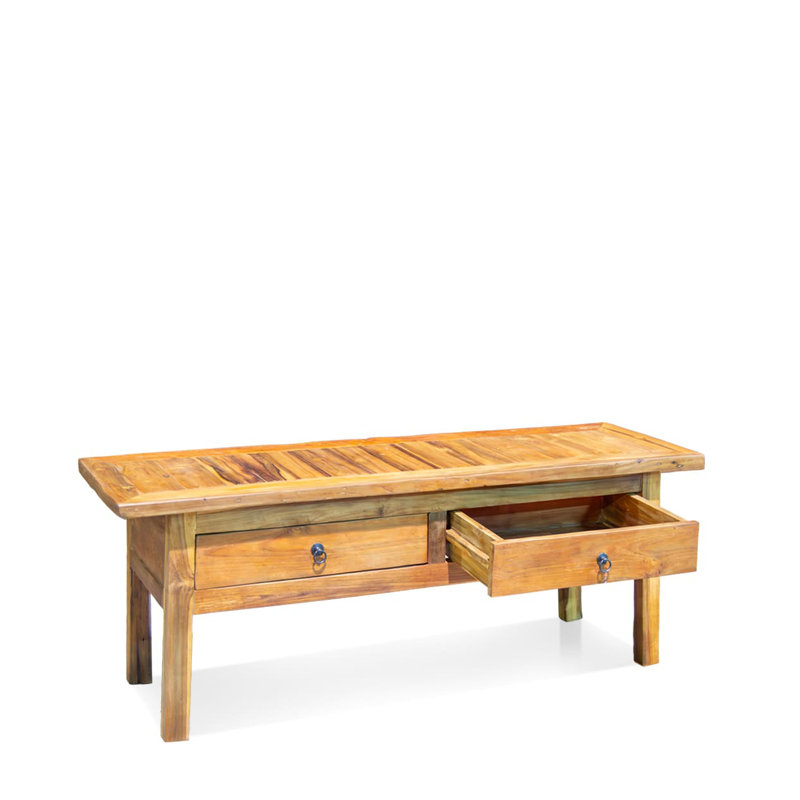 Aiert Solid Wood Four Leg Coffee Table with Storage