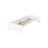 Twin Bed With 2 Drawers, Solid Rubber Wood, White Finish, Comfortable Sleep, Easy Assembly Quiet Drawer Movement, Space - Saving Solution-1117052703