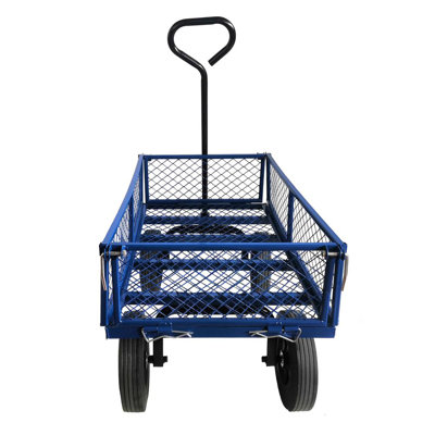 Mesh Metal Wagon Cart with Removable Sides
