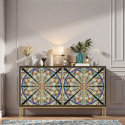 Buffet en verre simple mais luxueux