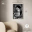 «Goldendoodle at the Vanity», reproduction d'art sur toile par Art Remedy, cadre argenté, 16 x 24-841640407-841640400