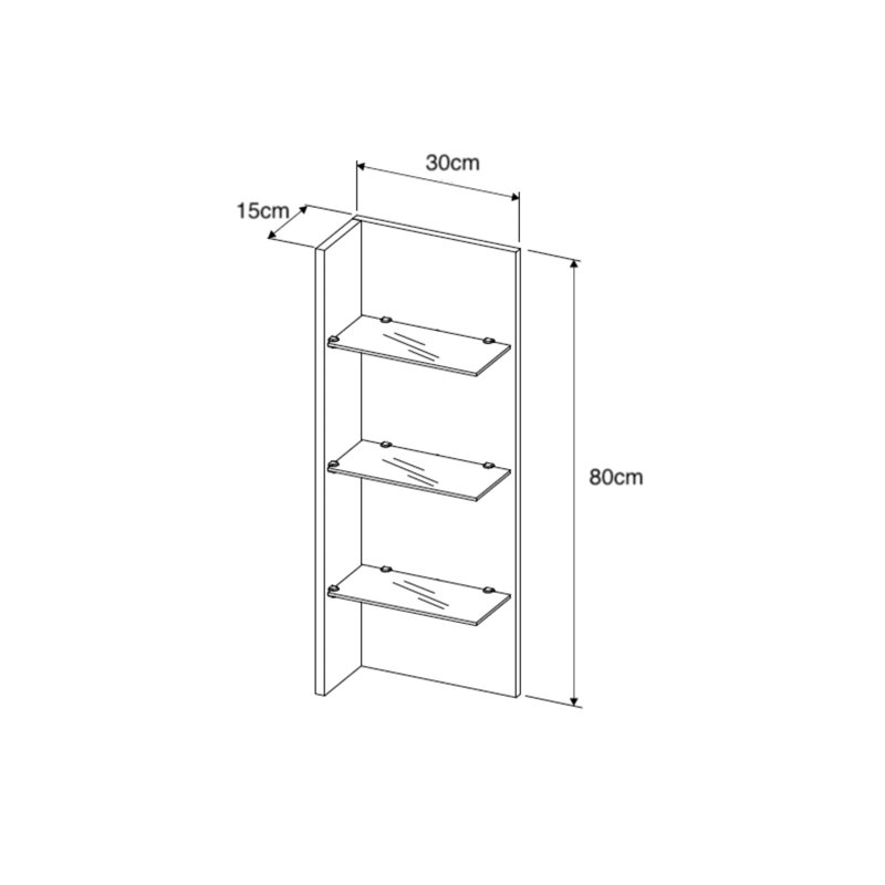 Clifton Display Cabinet, White