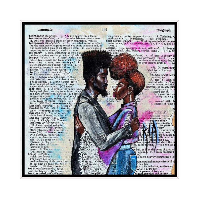 N'oubliez jamais, nous sommes dans la même équipe! par l'artiste Ria - impression d'art graphique, Aucun mat