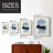 Shapely Blues I Framed Print - Solid Wood