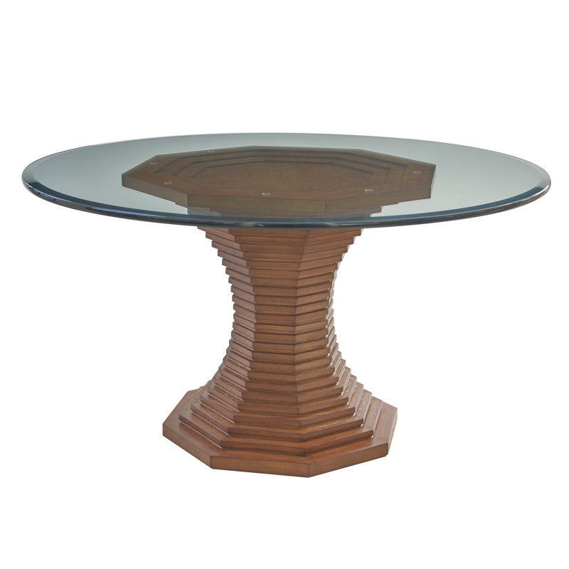 La Costa Round Glass Top Dining Table