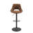 Carrolle Swivel Upholstered Adjustable Height Counter Stool-317548652