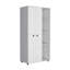 Wardrobe Armoire With Double Door, Drawer, Hanging Rod, And Open Shelves-1802310326