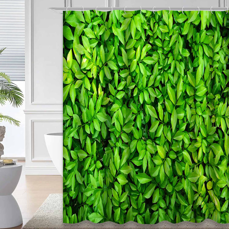 Rideau de douche Green Leaf, L 72 po x l 78 po