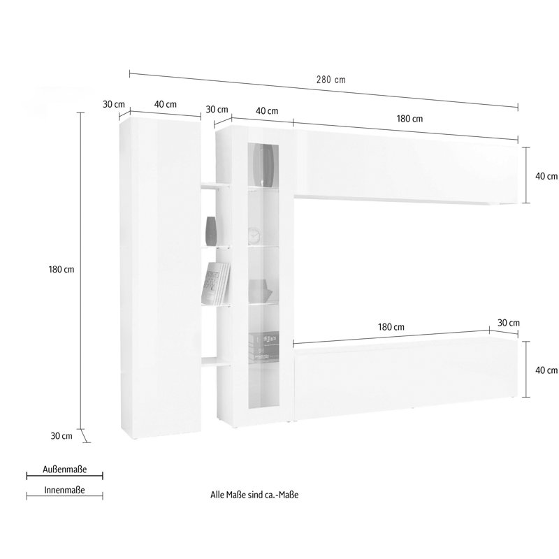Maruska Entertainment Centre for TVs up to 70", Grey Anthracite