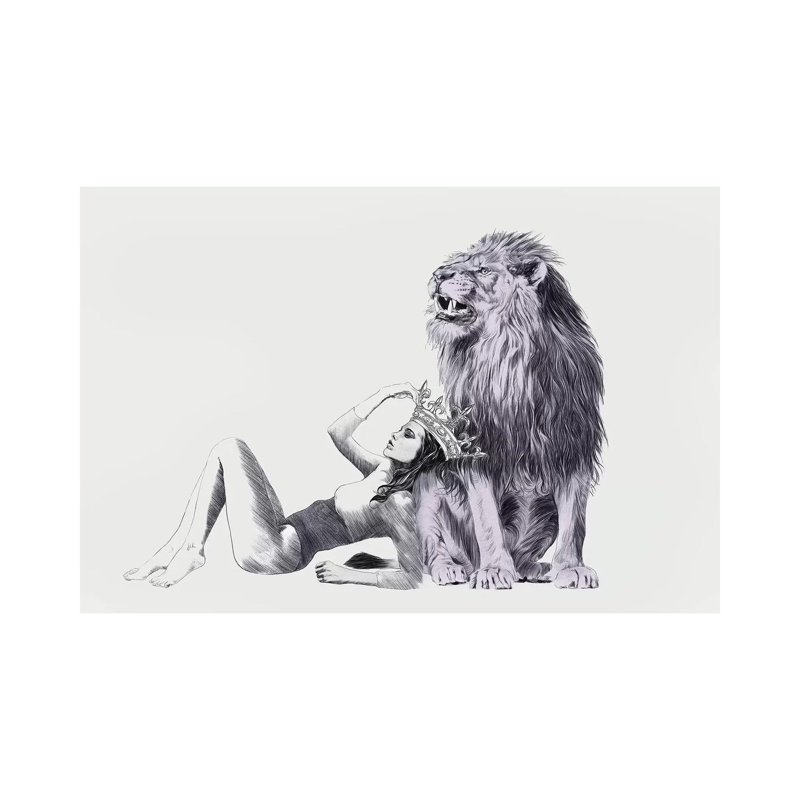 «The Queen Leo», impression sur toile tendue, H 8 po x l 12 po x P 0,75 po